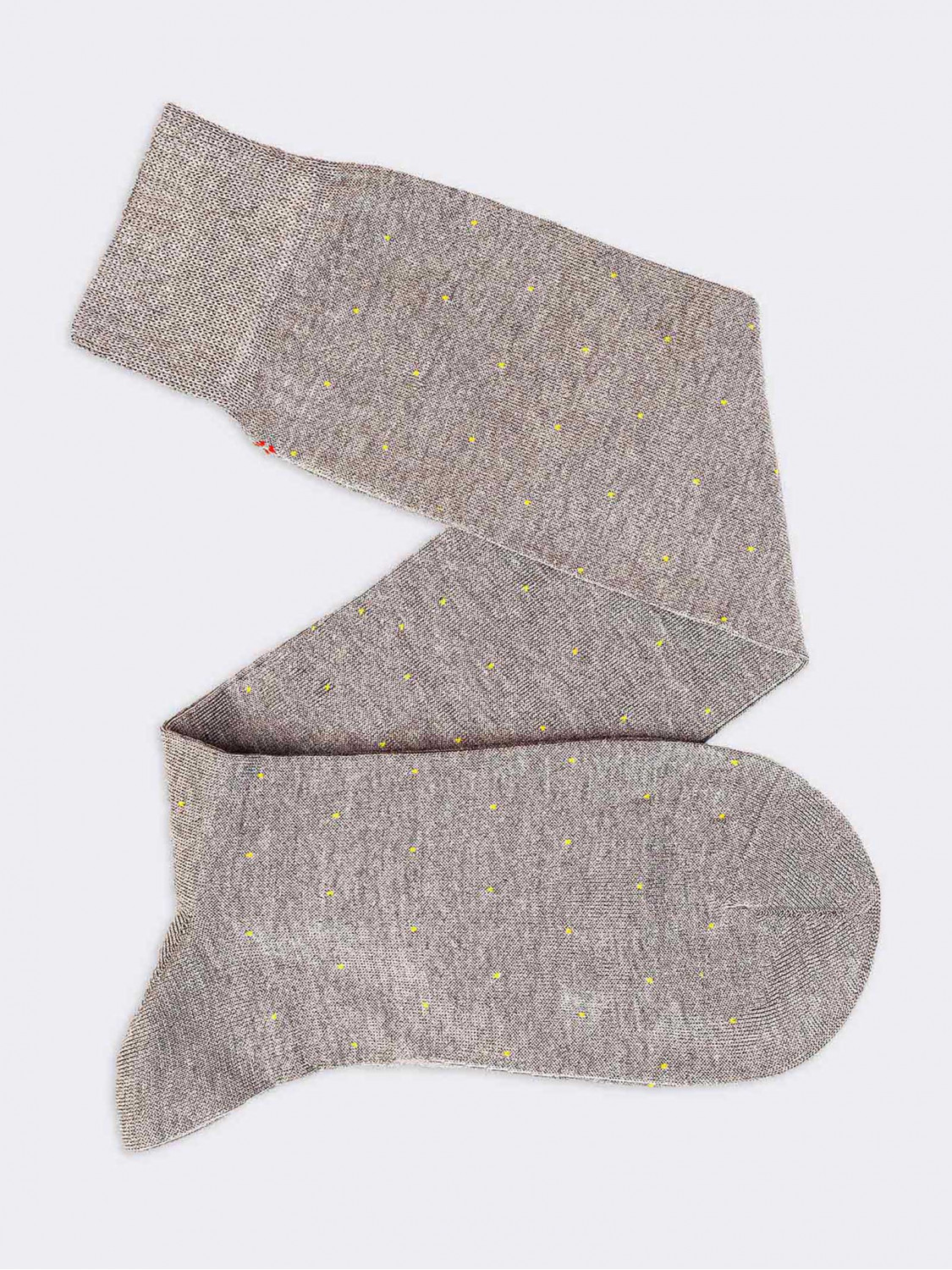 Lange Socken mit Nadelkissenmuster aus kühler Baumwolle