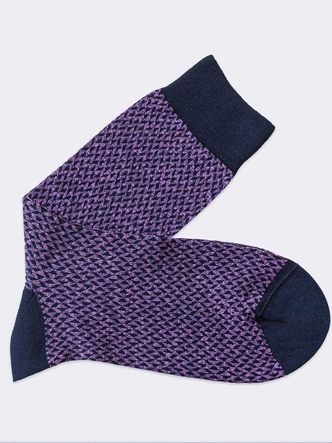 Kurze Socken mit Dreiecksmuster aus kühler Baumwolle