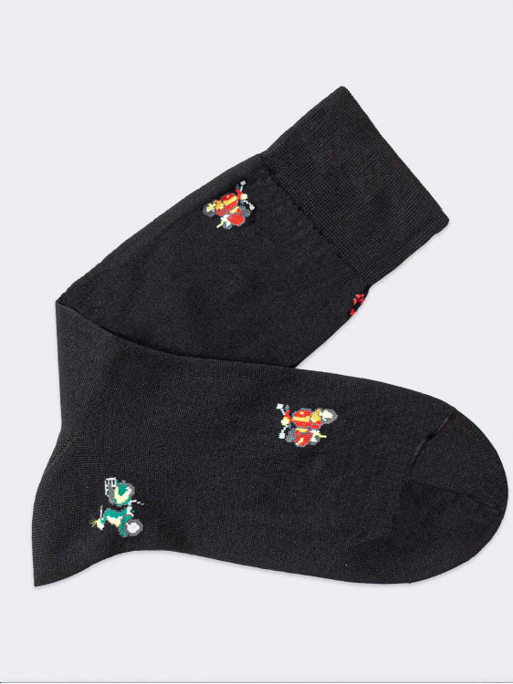 Kurze coole Socken aus Baumwolle mit Vespa-Muster