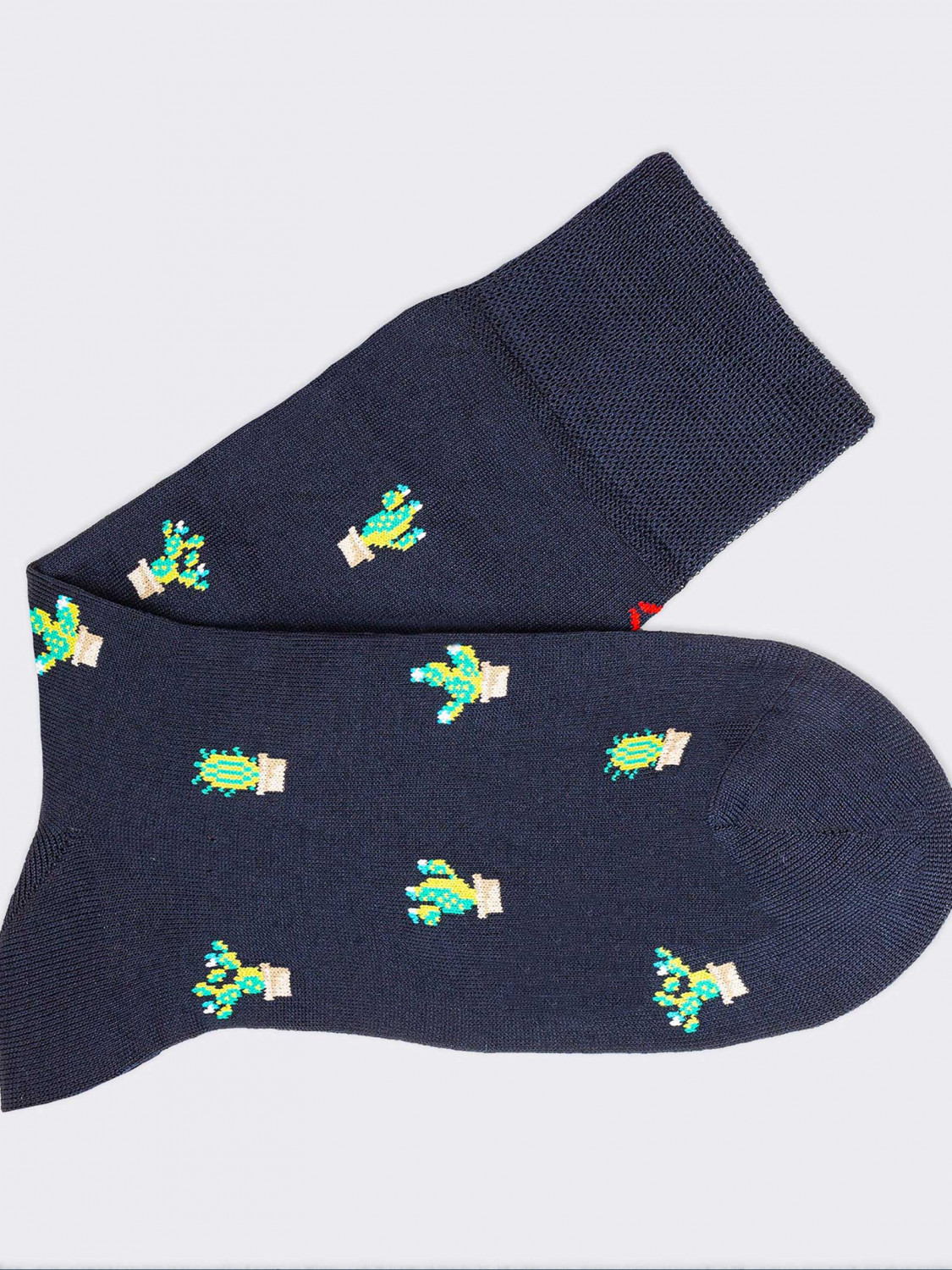 Cactus pattern Men's Crew Socks