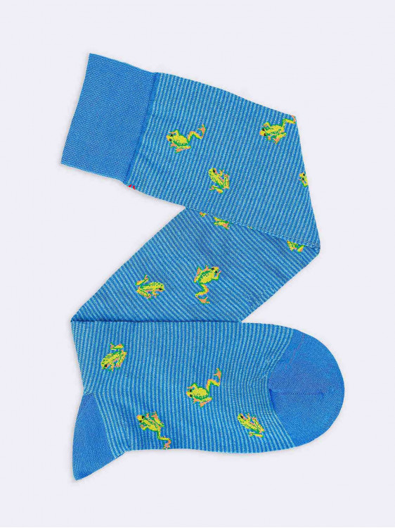 Frogs pattern Men's Knee High Socks