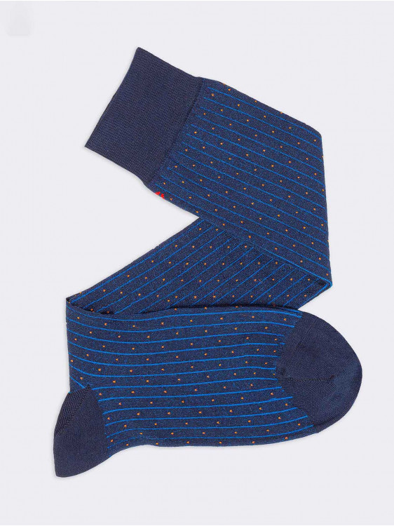 Vanisè lange Socken mit Nadelkissenmuster aus kühler Baumwolle