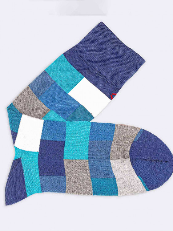 Geometrisch gemusterte kurze Socken Fresh Cotton