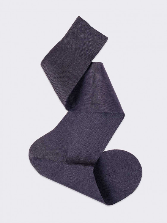 100% Filo Scozia cotton Men's Knee High Luxury Socks