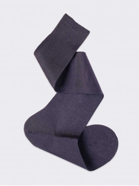 100% Filo Scozia cotton Men's Knee High Luxury Socks