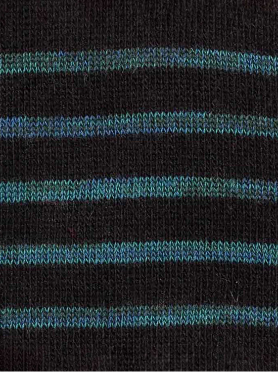 Kurze Socken mit Mélange-Streifen