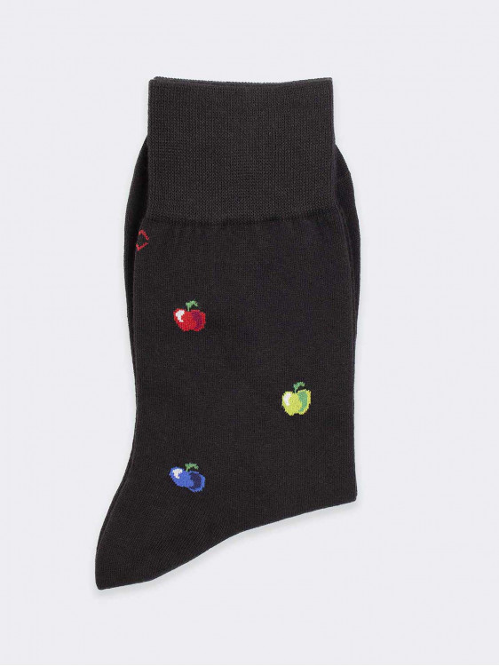 Kurze Socken mit Apfelmuster