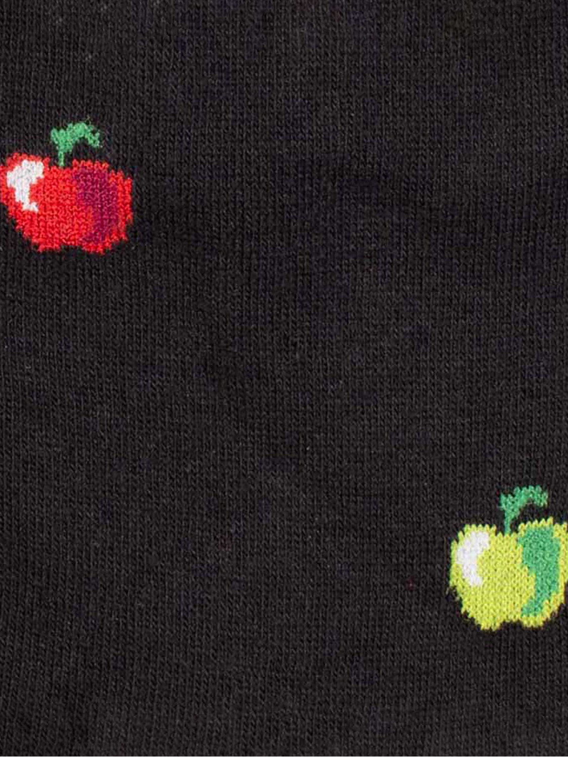 Kurze Socken mit Apfelmuster