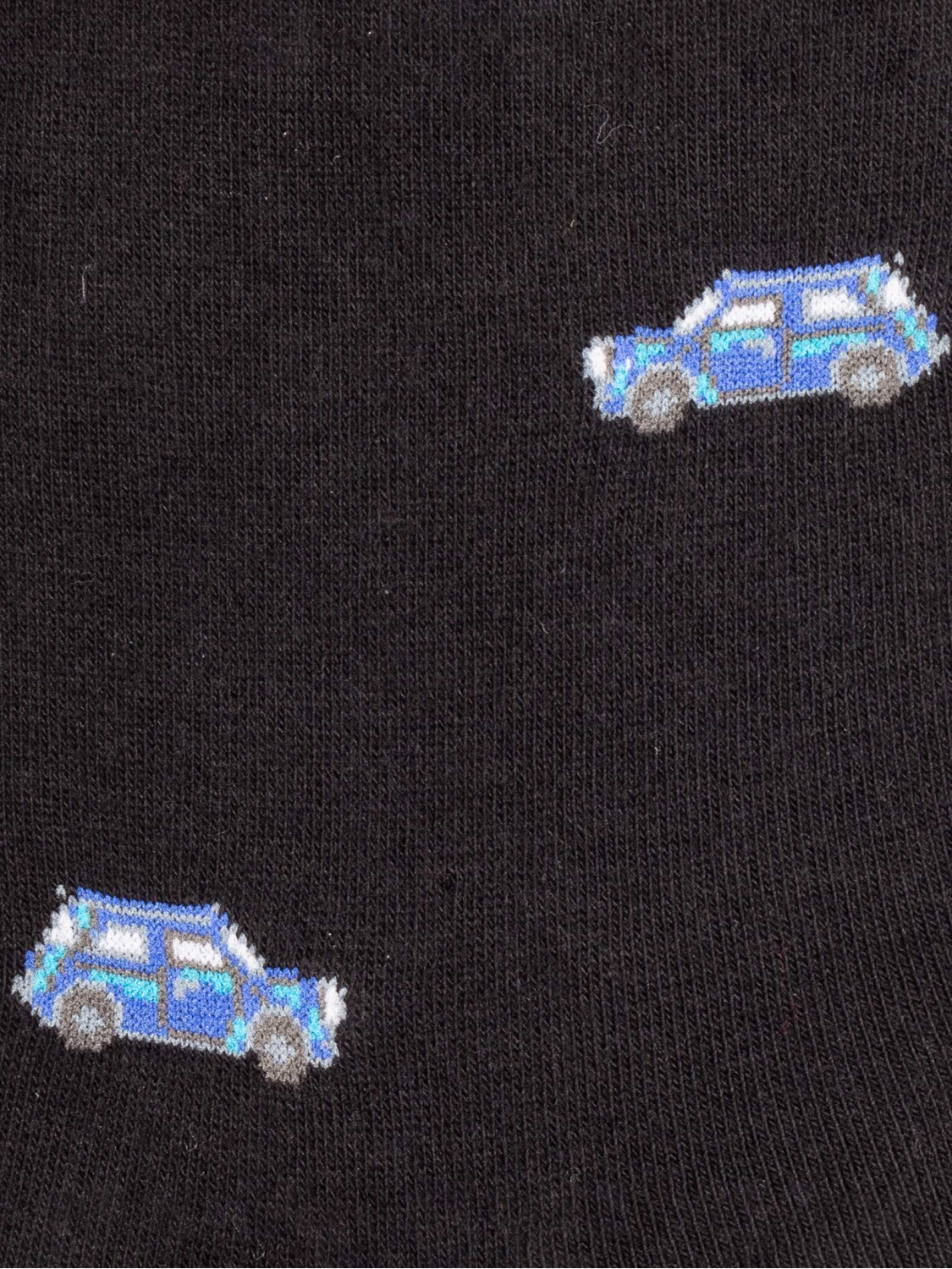 Kurze Socken mit Spielzeugauto-Muster
