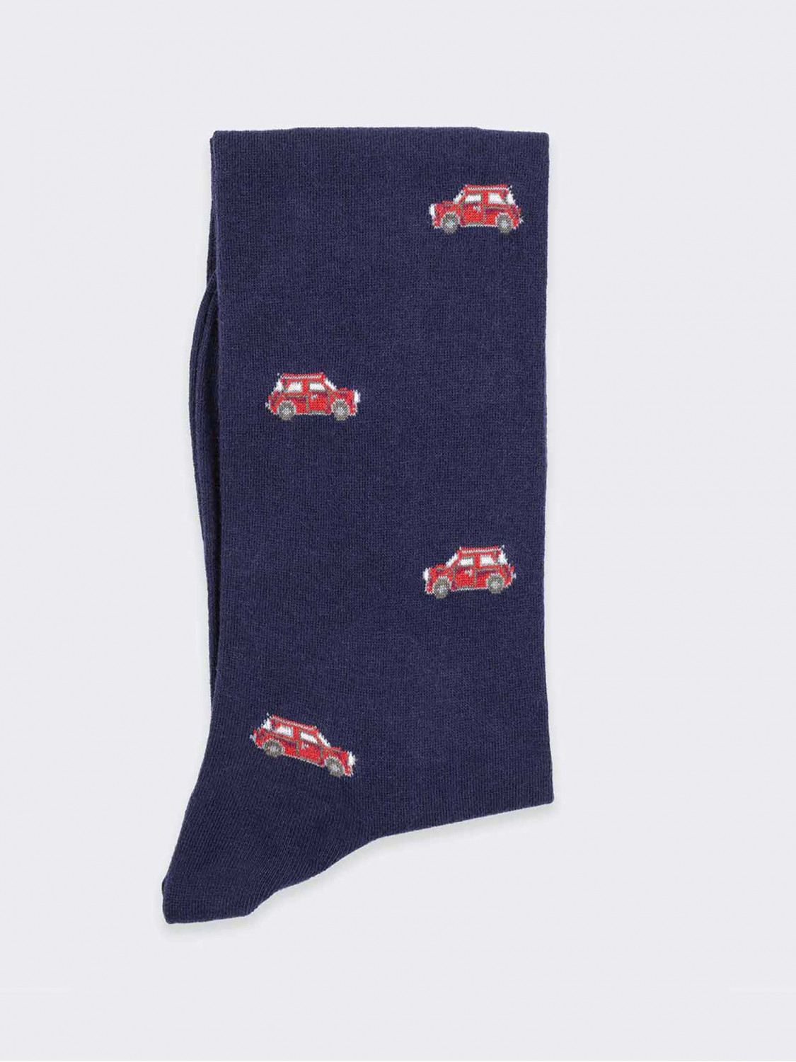 Little cars pattern Men's Knee High Socks