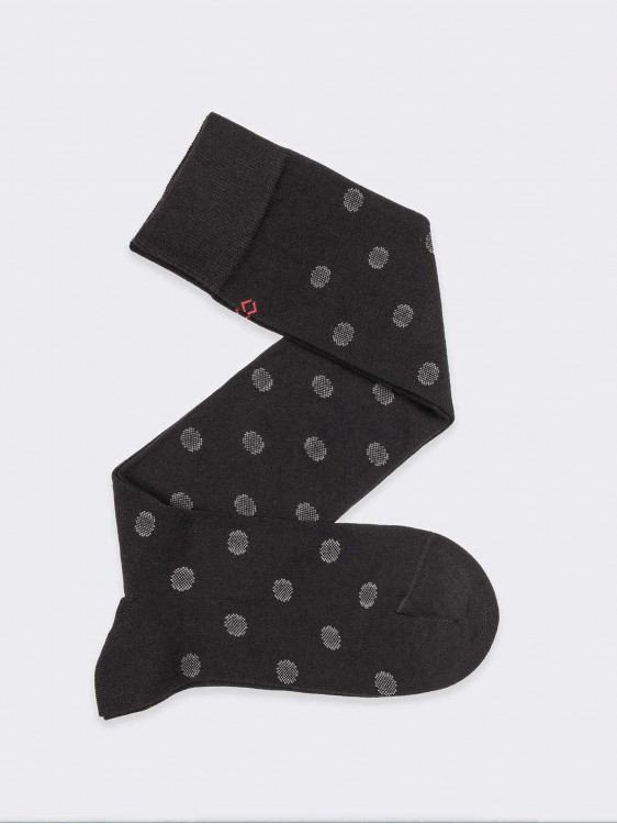 Gepunktete lange Socken mit Polka-Dot-Muster