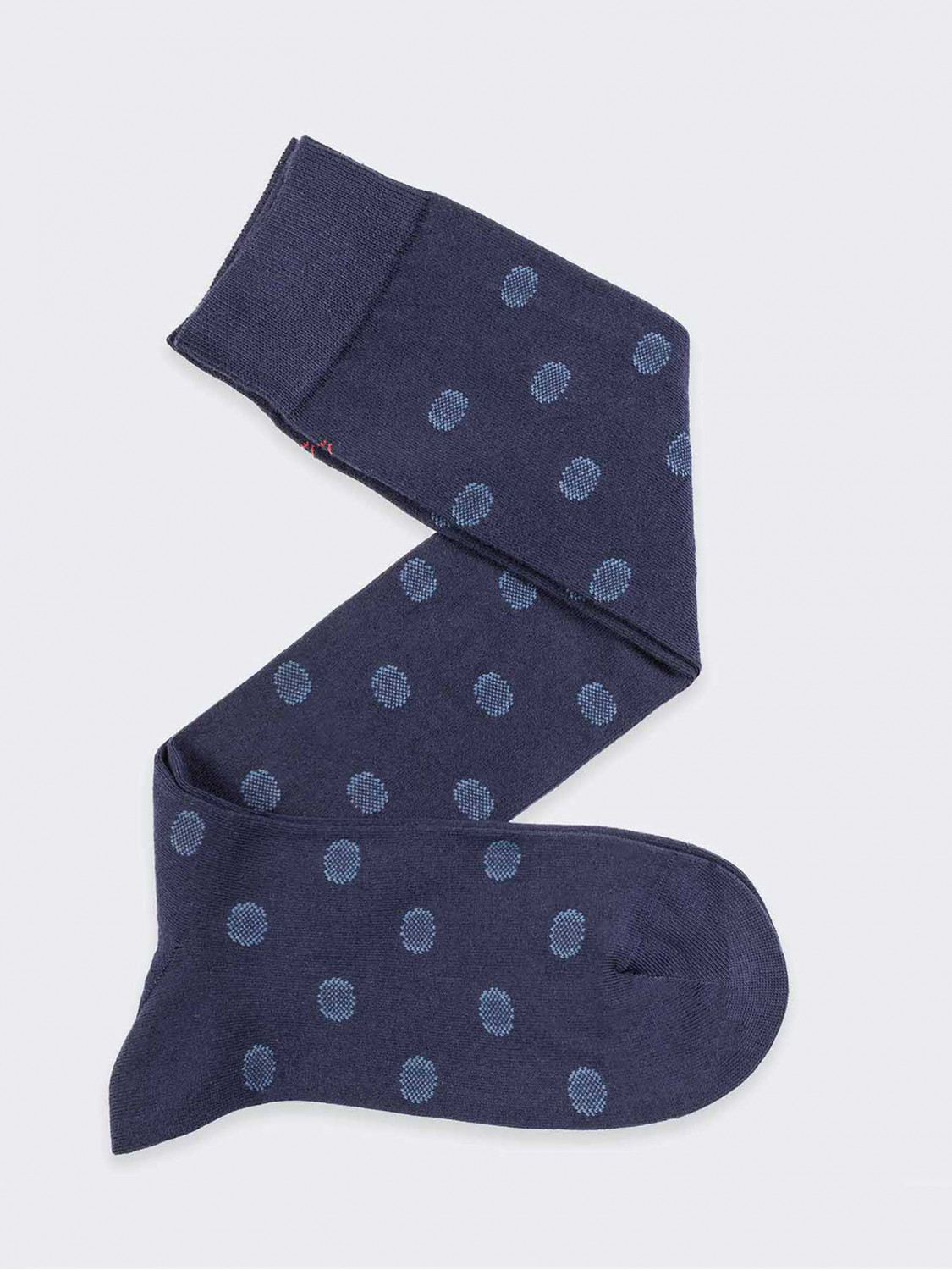 Gepunktete lange Socken mit Polka-Dot-Muster