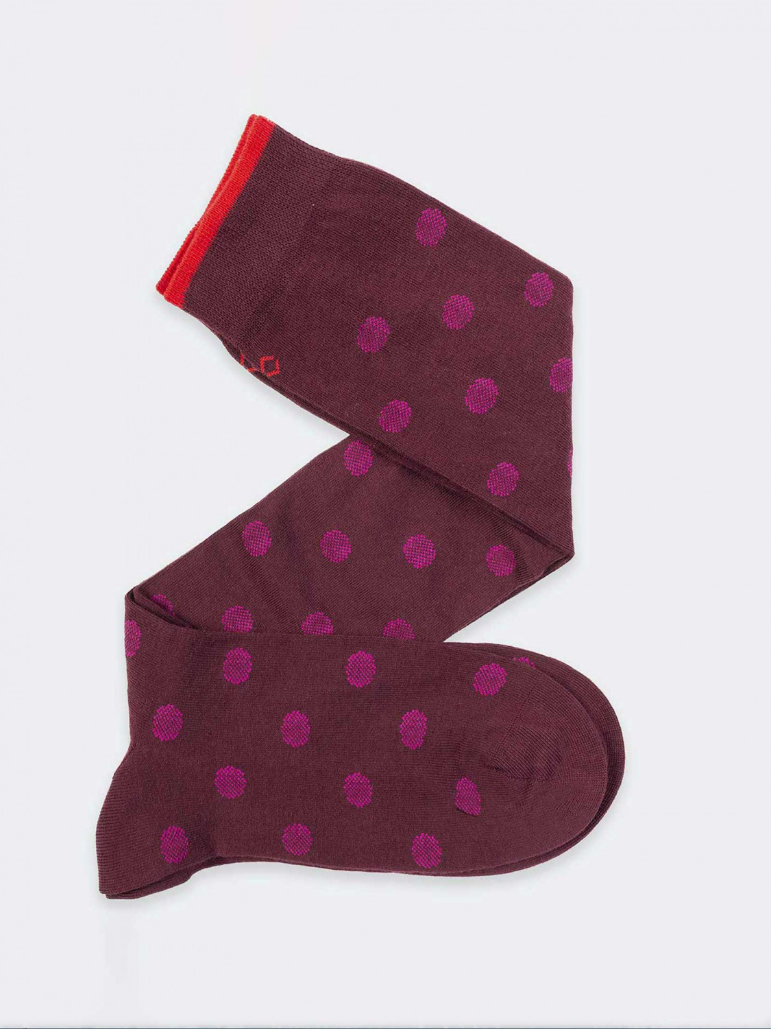 Dotted pois pattern Men's Knee High Socks