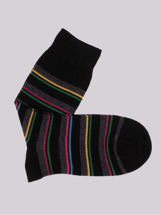 Short socks with stripes pattern