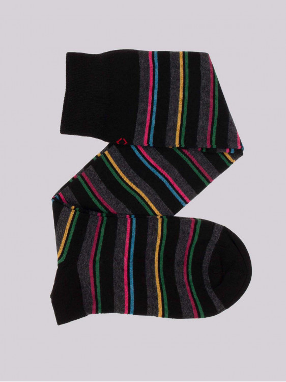 Long striped patterned socks