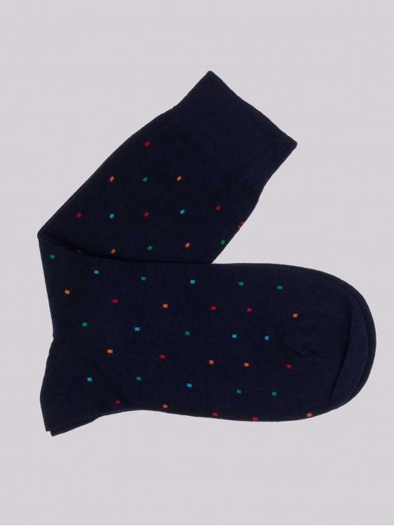 Short socks with dots pattern