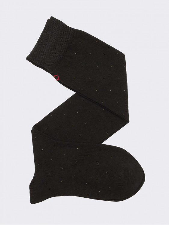 Long sock, dot pattern. Warm cotton