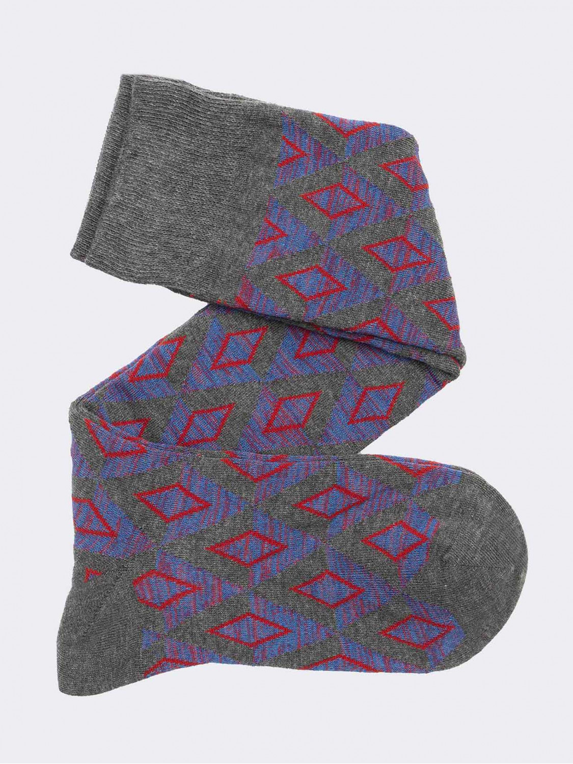 Men's patterned long socks - Made in Italy