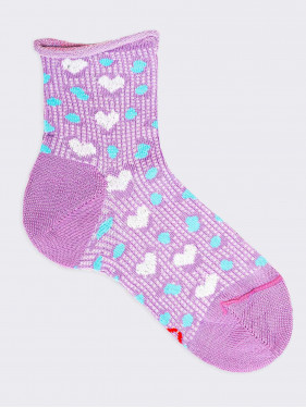 Heart pattern Kids Crew Socks