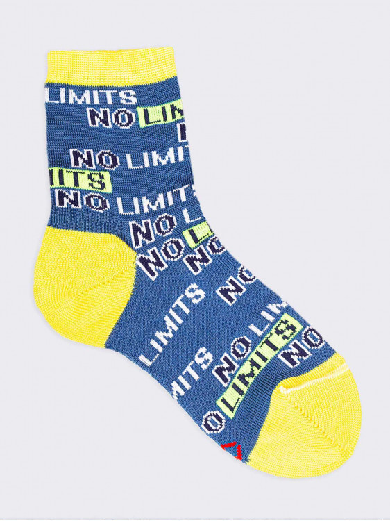No Limits pattern Kids Crew Socks