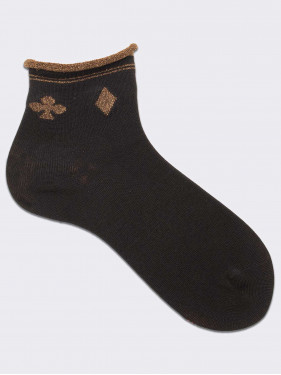 Shorto patterned sock for woman