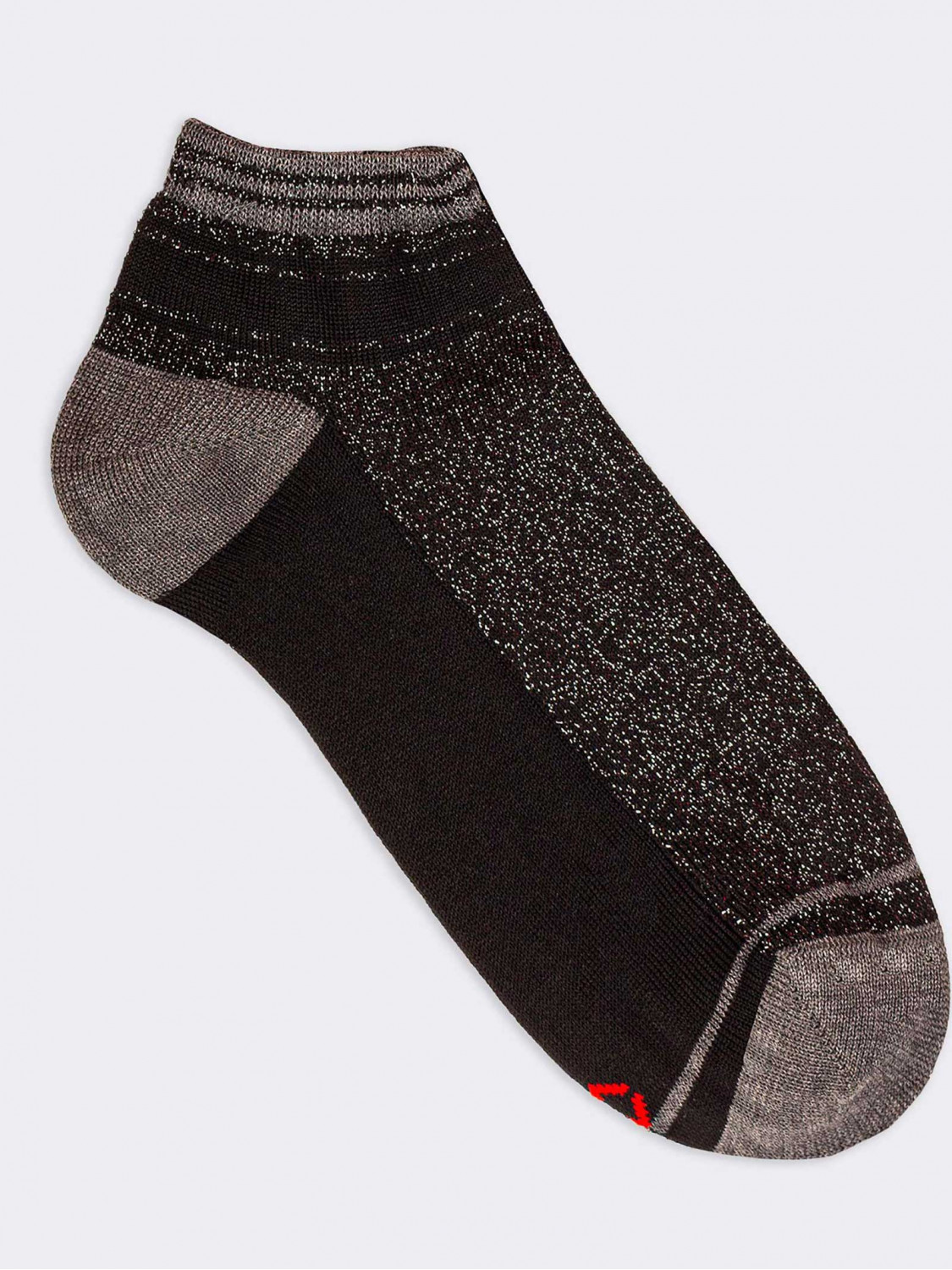 Socken mit Glitzermuster für Damen aus kühler Baumwolle