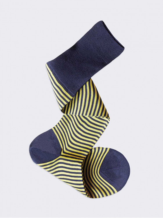 Stripes two color pattern Men's Knee High Socks