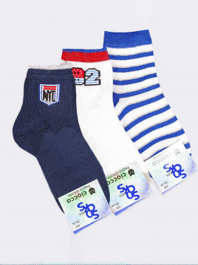 3 Paar schicke Schuhlöffel-Socken für Kinder 82