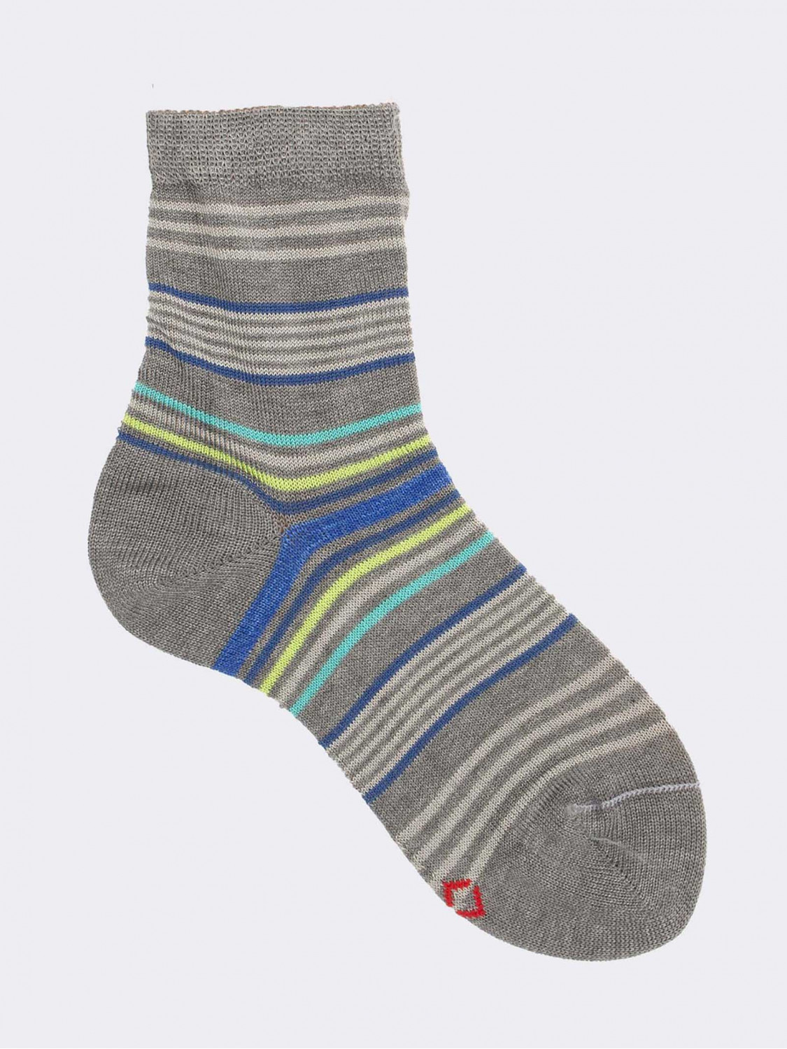 Gestreifte kurze Socken für Jungen aus kühler Baumwolle
