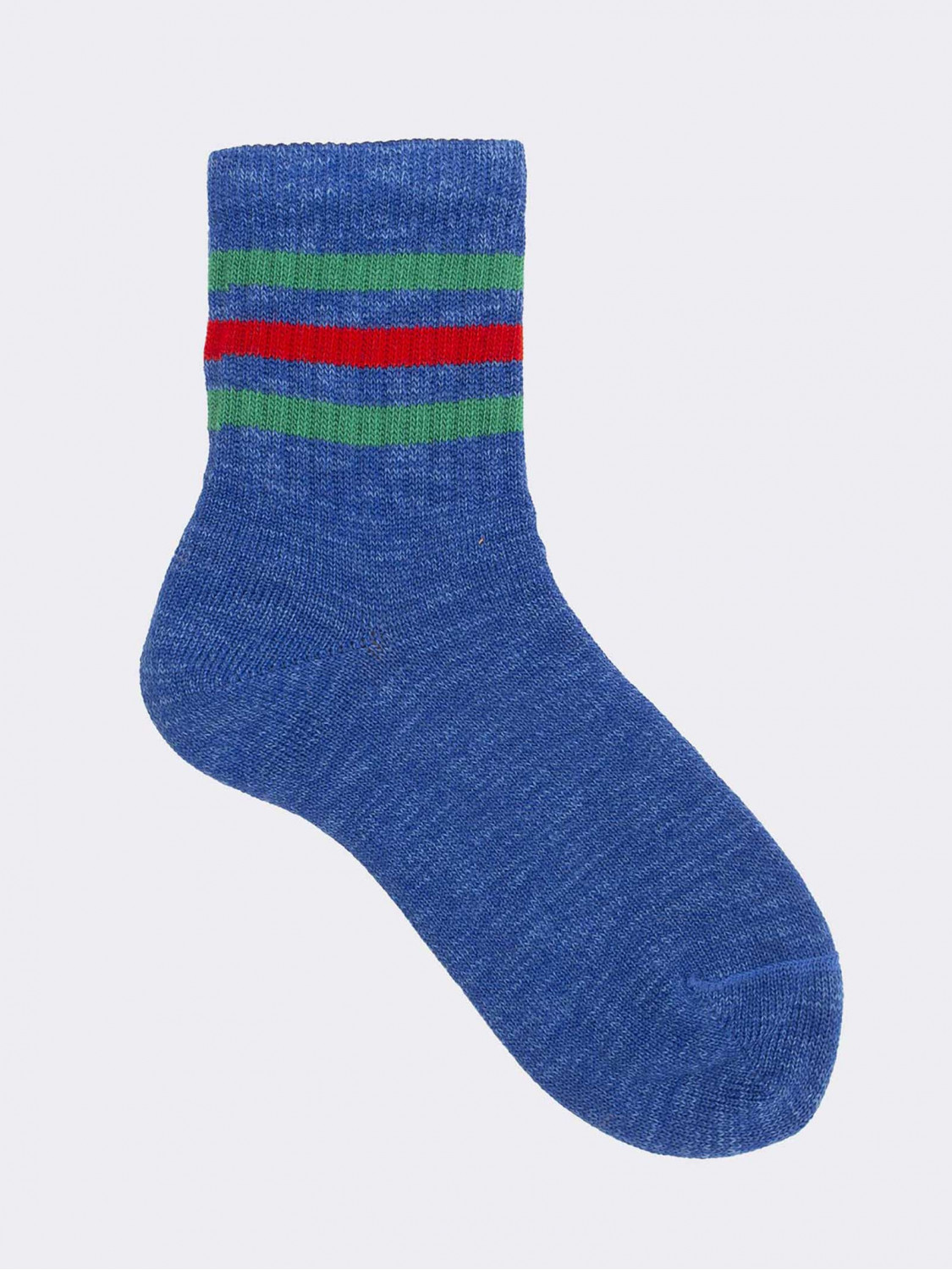 Boston Pattern Short Socks in Cotton