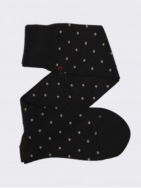Lange Socken mit Polka-Dot-Muster