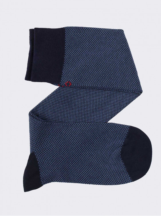 Micro-patterned knee-high socks