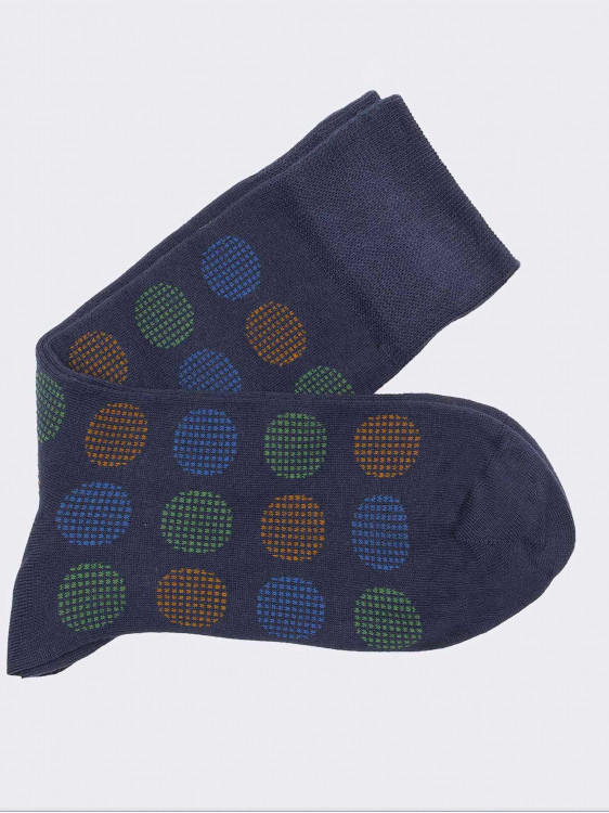 Warm cotton polka dot pattern short socks