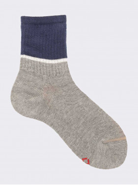 Children's sports bicolor fantasy short socks in warm cotton