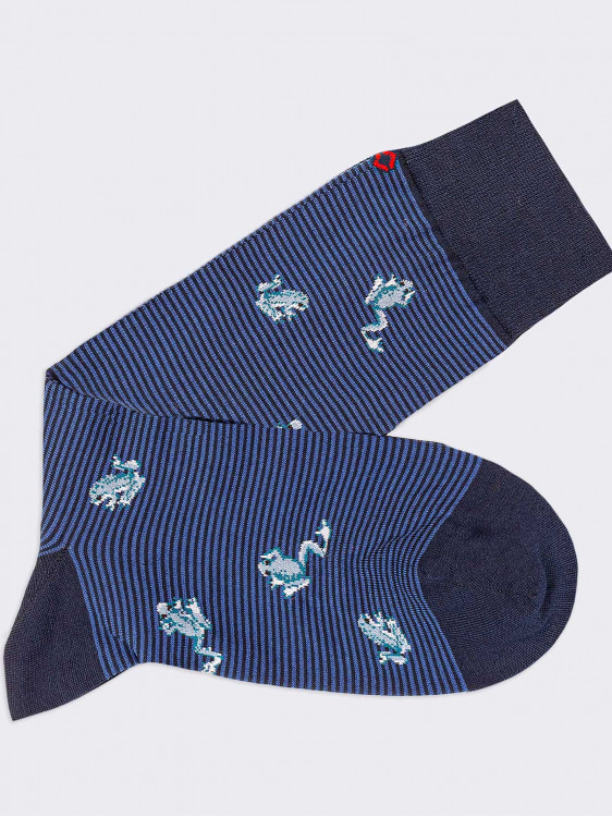 Short socks with patterned Frogs Fresh Cotton