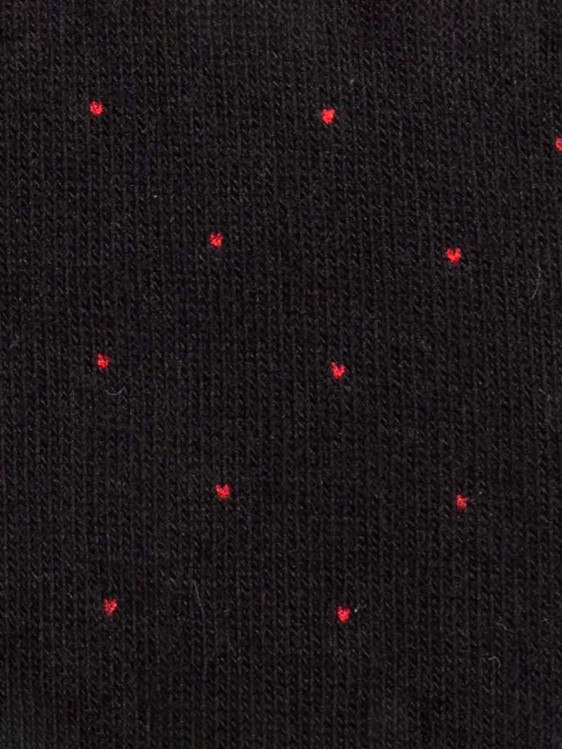 Knee-high  socks with pin point pattern - Made in Italy