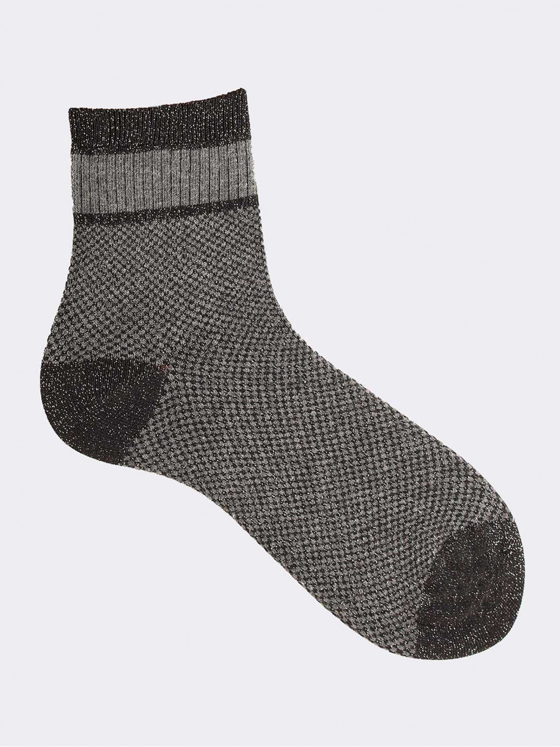 Short socks for women fantasy lurex