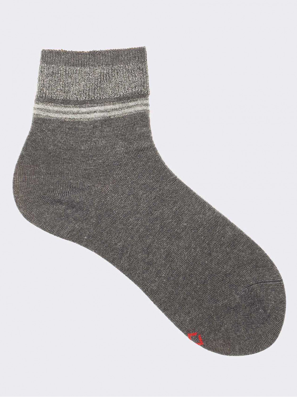 Kurze Socken mit Lurexbündchen