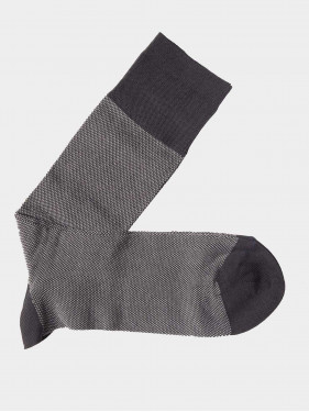 Men’s short micro-pattern socks