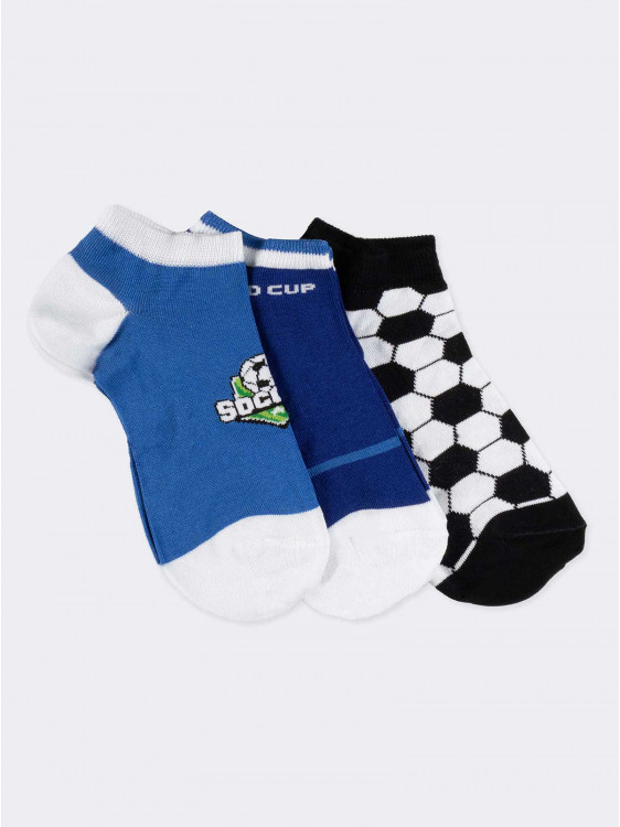Tris football pattern Kids Crew socks