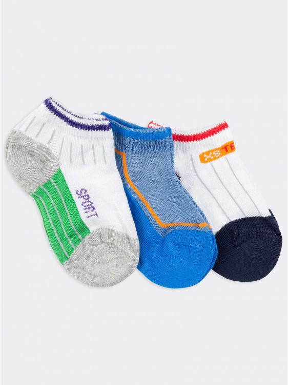Tris short newborn sports patterned socks