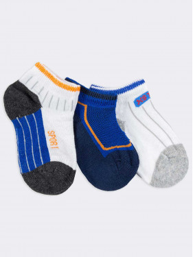 Tris short newborn sports patterned socks