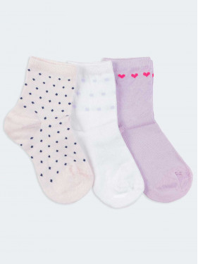 Tris crew socks girl  little love pattern