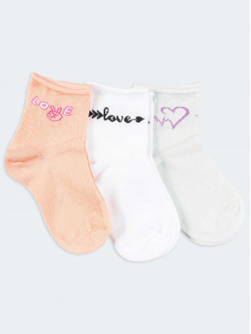 Tris short patterned love socks