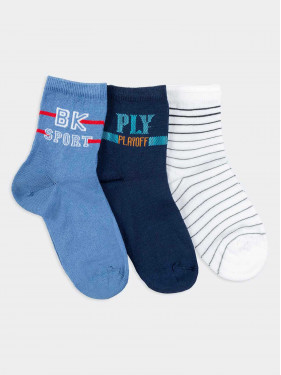 Tris crew socks baby - sport  playoff and stripes pattern