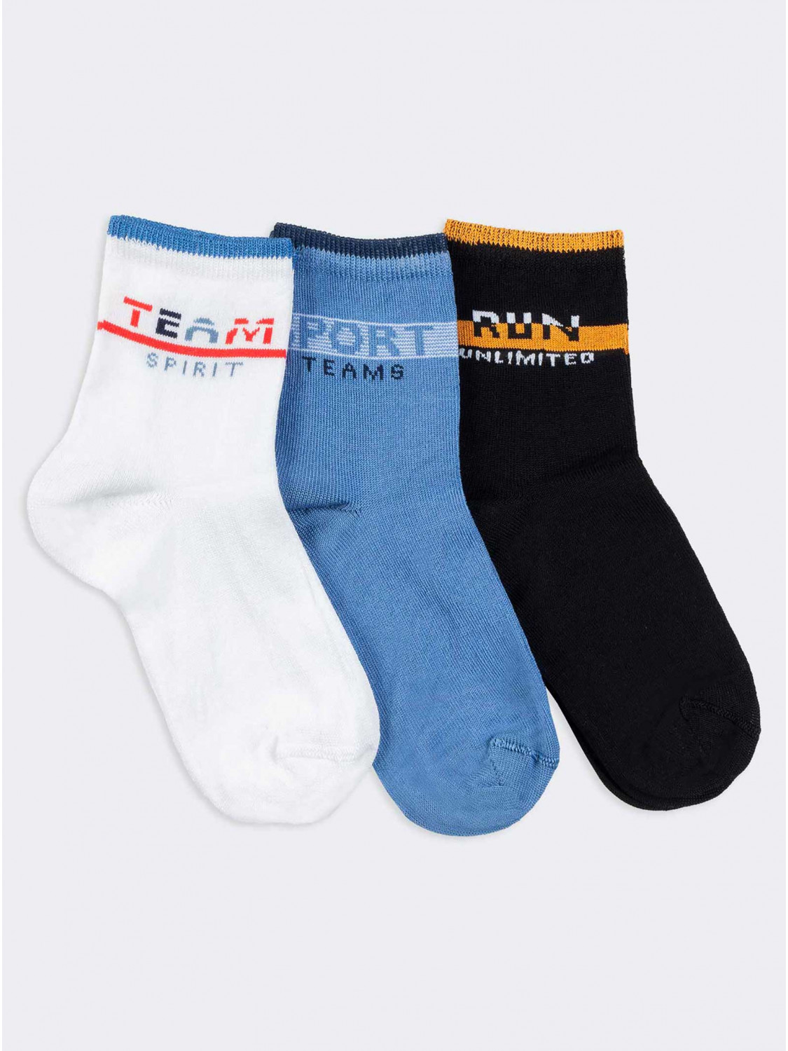 Sportlich gemusterte kurze Socken für Jungen
