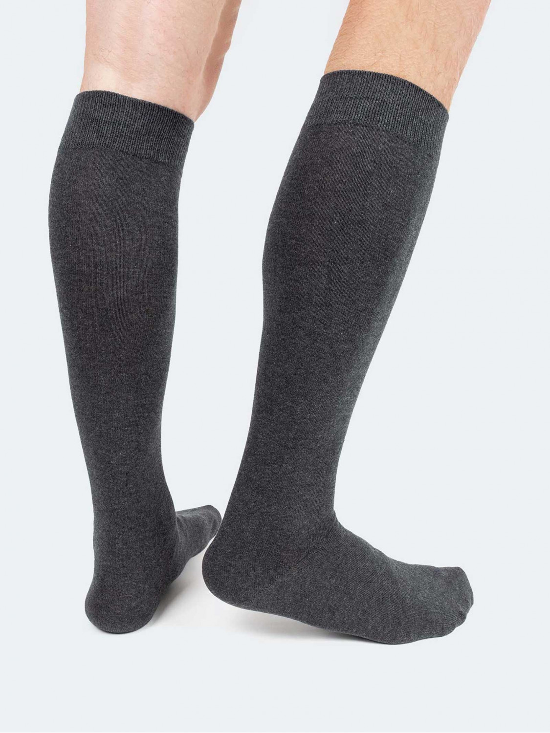 Knee high socks in Warm Twisted Cotton - 6 Pairs