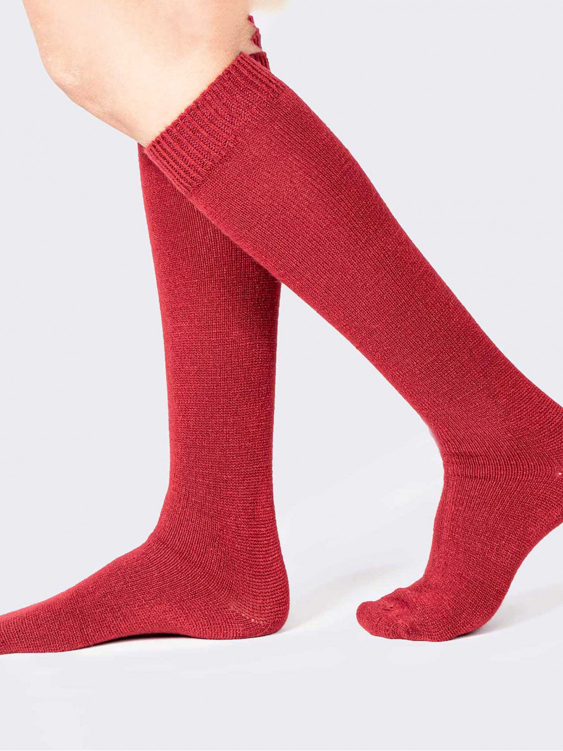 Geschmeidig weiche lange Socken - Made in Italy