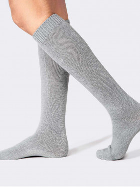 Geschmeidig weiche lange Socken - Made in Italy