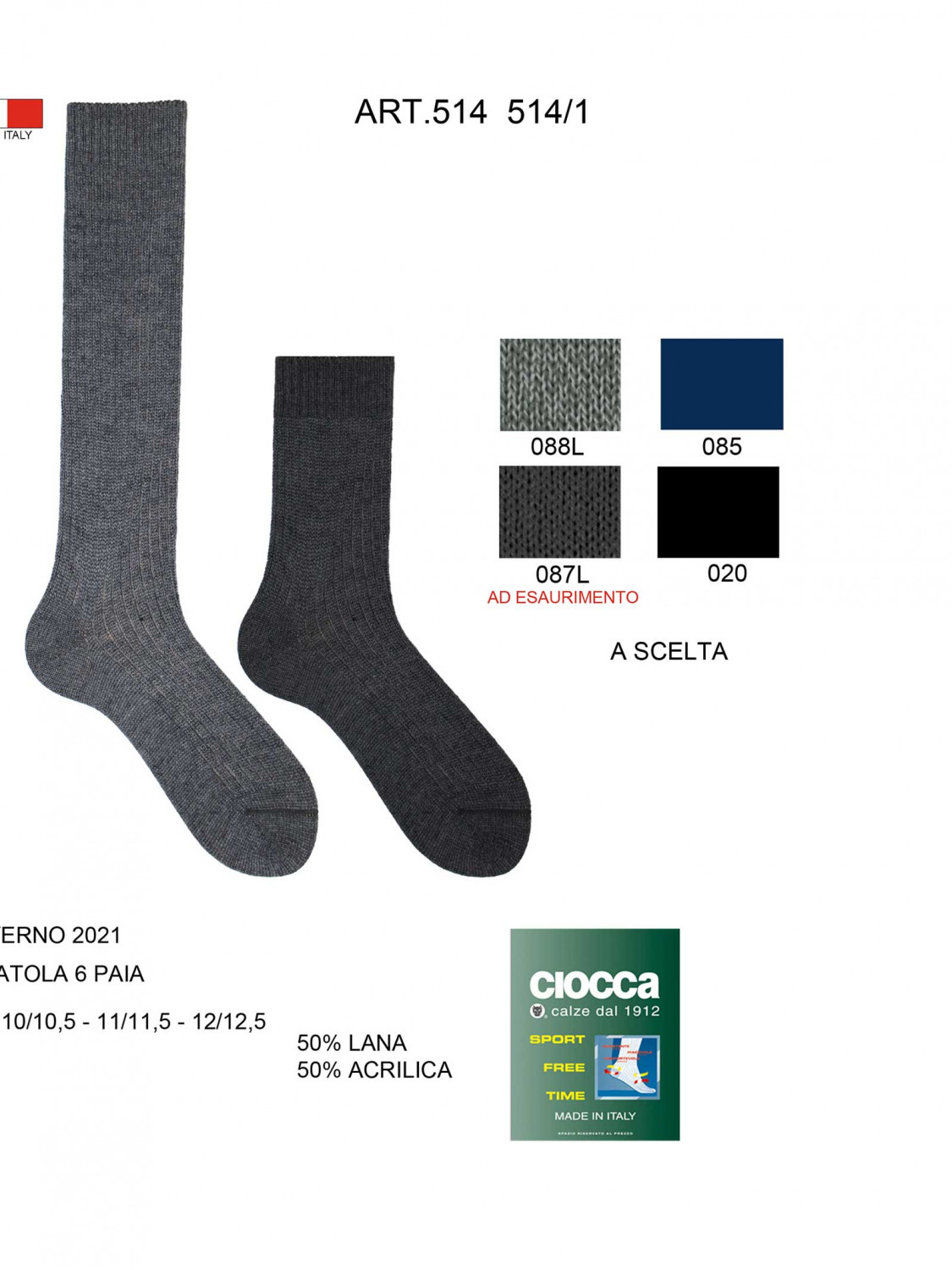 Strapazierfähige und warme Socken aus Wolle und Acryl